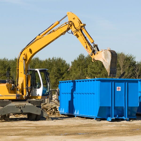 what size residential dumpster rentals are available in Oradell